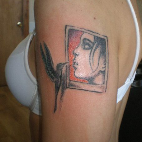 Татуировка в необычном стиле