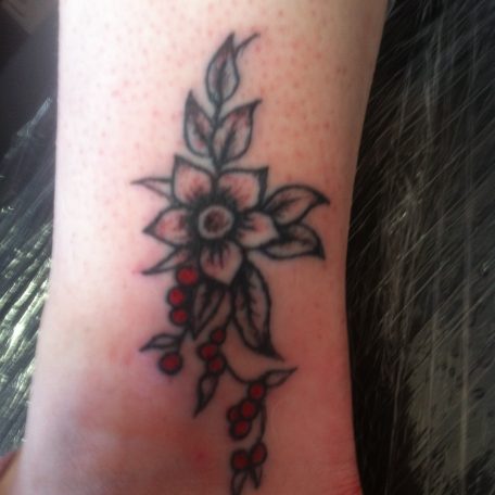 Татуировка на щиколотке